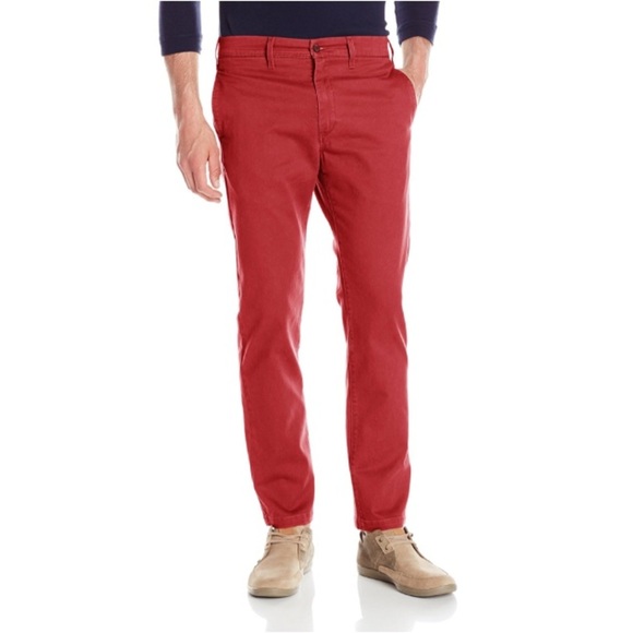 LEVI’S Red Men’s Everyday Chinos Pants 27 - Picture 1 of 8